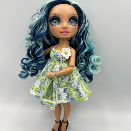 Kleid für Rainbow High, grün