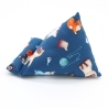 Handysitzsack Blau mit Katzenmotiv – Smartphonehalter Baumwolle