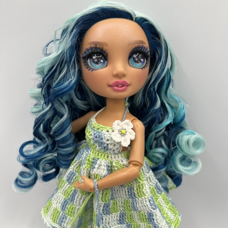 Kleid für Rainbow High, grün