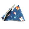 Handysitzsack Blau mit Katzenmotiv – Smartphonehalter Baumwolle