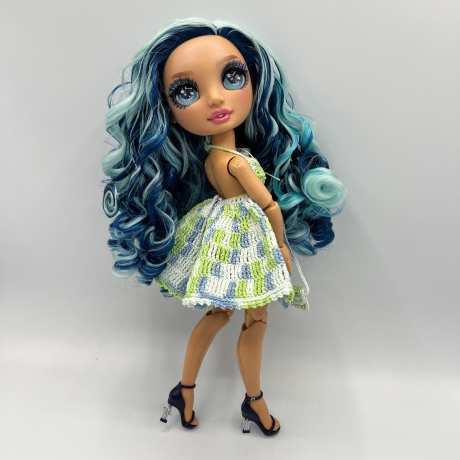 Kleid für Rainbow High, grün