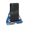 Handysitzsack Blau mit Katzenmotiv – Smartphonehalter Baumwolle