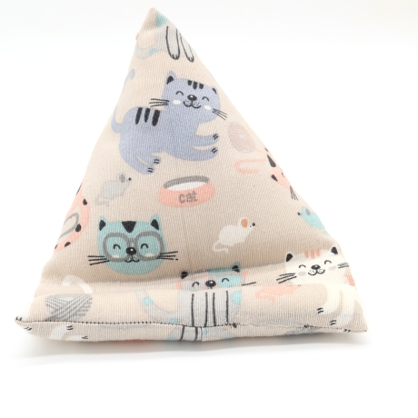 Handysitzsack Katze beige – Stabile Smartphone-Halterung 