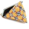 Handysitzsack Gelb mit Katzenmotiv aus Baumwolle Geschenk 