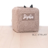 TEDDY PLÜSCH Dunkelbeige, Personalisierung, passend für Toniebox