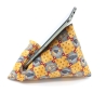 Handysitzsack Gelb mit Katzenmotiv aus Baumwolle Geschenk 