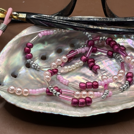    Brillenkette aus Perlen – Unikat, handgefertigt
