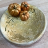 Handgemachte Schale aus Modelierton Kürbis Gold mini kaufen