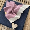 Dreieckstuch aus Musselin zum Knoten - Schal Halstuch rose/beige