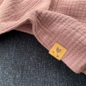 Dreieckstuch aus Musselin zum Knoten - Schal Halstuch rose/beige