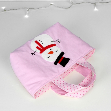 Kindertasche ~ Schneemann | Wendetasche | Weihnachten