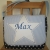 Kindergartentasche Stern mit Name, blau, Kindertasche
