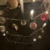 Weihnachtsbaum handgefertigt aus Holz und Metall 230 cm hoch 