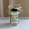 Kerzen im Glas zum Advent