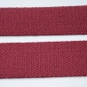 Gurtband Baumwolle 40 mm weinrot - grobe Struktur bordeaux