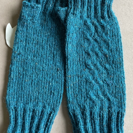 Handgestrickte Handstulpen, Armstulpen, Handschuhe, Fingerlos