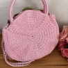 Tasche Häkeltasche Umhängetasche Trachtentasche rosa grün