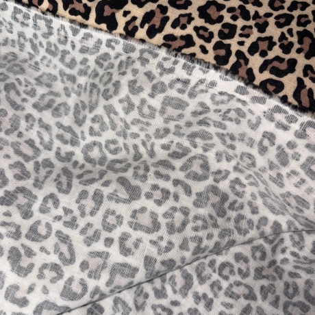 Musselin Leo beige braun Double Slub Meltem Swafing