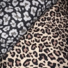 Musselin Leo grau schwarz Double Slub Meltem Swafing