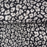 Musselin Leo grau schwarz Double Slub Meltem Swafing