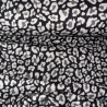 Musselin Leo grau schwarz Double Slub Meltem Swafing