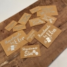 Labels zum Aufnähen SnapPap veganes Leder mit Handmade Plott