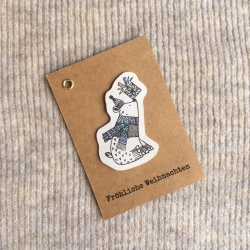 Eisbär • Mini Karte Geschenkanhänger • Weihnachten Kinder