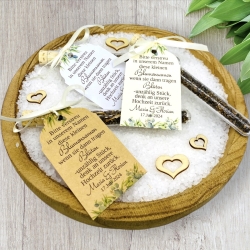 Edles Gastgeschenk Hochzeit mit Blumensamen, Hochzeitsgeschenk