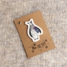 Mini-Karte Geschenkanhänger • Pinguin • Weihnachten