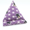 Handysitzsack Violett Katze Baumwolle, Geschenk für Katzenfans