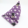 Handysitzsack Violett Katze Baumwolle, Geschenk für Katzenfans