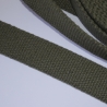 Gurtband Baumwolle recycelt 30 mm khaki oliv grün