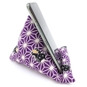 Handysitzsack Violett Katze Baumwolle, Geschenk für Katzenfans