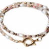 Handgemachte Perlenkette Süßwasserperlen böhmische Perlen Choker 