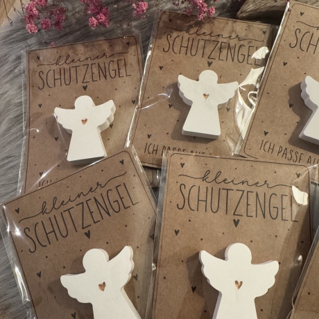 Schutzengel als Glücksbringer in Folie
