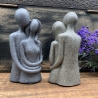 Handgefertigtes Liebespaar aus Stein/Sand/Glas/Harz 
