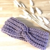 Handmade Damen Stirnband twisted gehäkelt Wolle Pastell kaufen