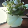Handmade Gesichter-Vase aus Resin Dekoration im modernen Design