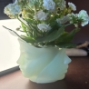 Handmade Gesichter-Vase aus Resin Dekoration im modernen Design