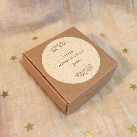 Adventslichter • Mini Adventskranz to go Geschenk Adventskalender