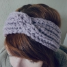 Handmade Damen Stirnband twisted gehäkelt Wolle Pastell kaufen
