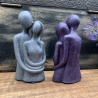 Handgefertigtes Liebespaar aus Stein/Sand/Glas/Harz 