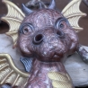 Handgefertigter Deko-Drache aus Epoxidharz