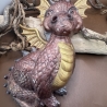 Handgefertigter Deko-Drache aus Epoxidharz