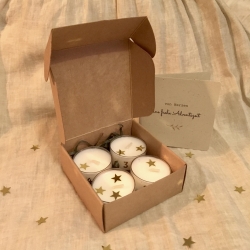 Adventslichter • Mini Adventskranz to go Geschenk Adventskalender
