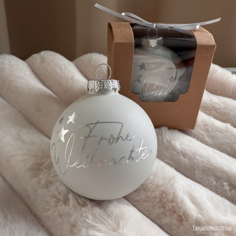 Weihnachtskugel Frohe Weihnachten
