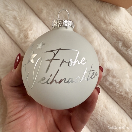 Weihnachtskugel Frohe Weihnachten