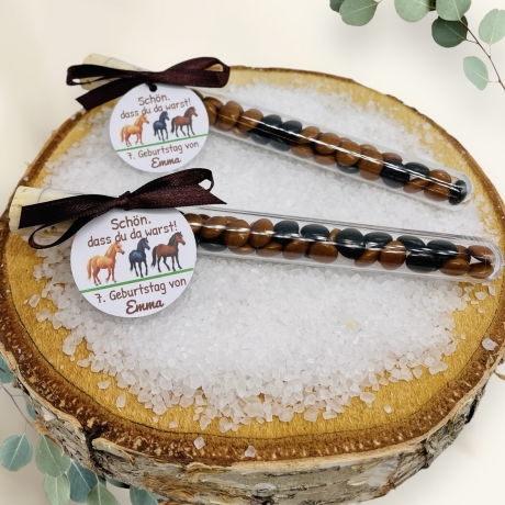 Gastgeschenk für den Kindergeburtstag mit Pferde Motiv, Mitgebsel