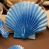 Seepferdchen Deko Neu Handmade Resin maritim blau weiß 