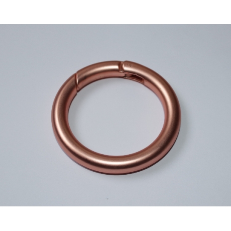 Rundkarabiner rosegold 53 mm / 40 mm kupferrot Taschenring